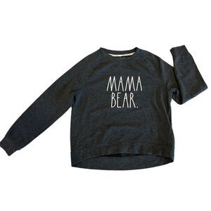 Rae Dunn women’s XS Small Mama Bear Sweatshirt in dark gray